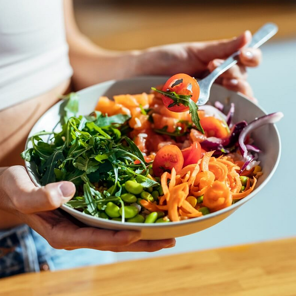 Healthy vegan meals at yoga retreat Spanien
